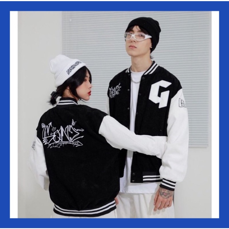 Áo khoác Bomber nhung tằm cao cấp Nam Nữ Unisex Form Rộng