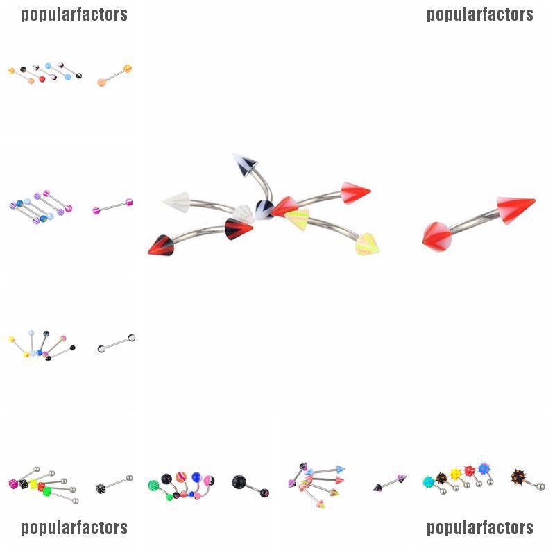 Set 110 Khuyên Tai / Khuyên Môi Đầu Tròn Cá Tính