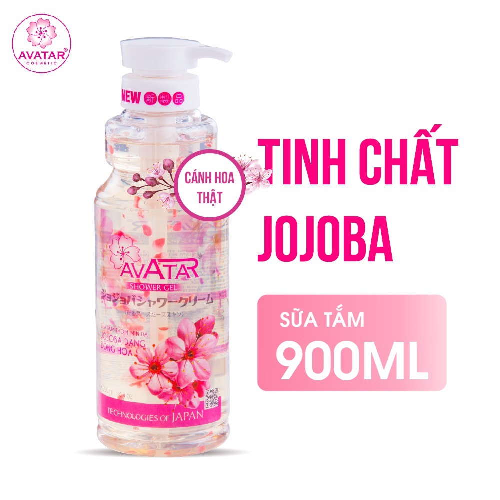 [Mã FMCGM50 - 8% đơn 250K] SỮA TẮM NHẬT CAO CẤP THƠM MỊN DA JOJOBA 900 ML BÔNG HOA AVATAR SHOWER GEL | BigBuy360 - bigbuy360.vn