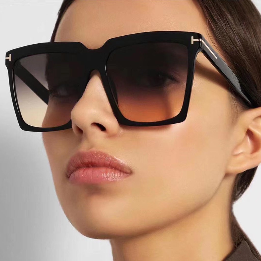 Kính Mát Gọng Vuông Phong Cách Vintage Cho Nam Và Nữ