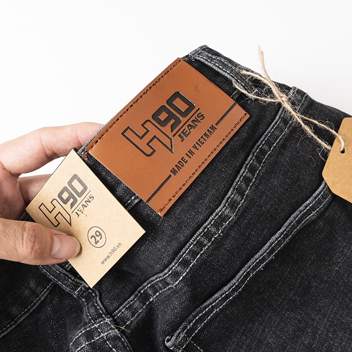 Quần jean skinny nam cao cấp H90 màu đen chất co giãn trẻ trung J081 | BigBuy360 - bigbuy360.vn