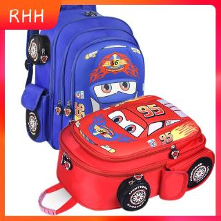 Ba Lô Đi Học Cỡ Lớn Họa Tiết Xe Hơi Lightning Mcqueen Cá Tính Cho Bé