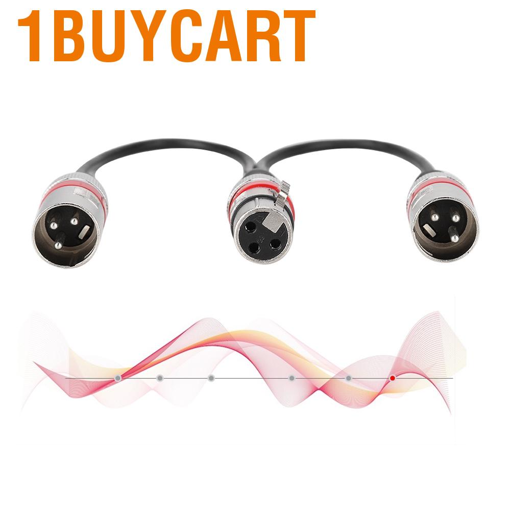 Cáp chia mic đầu cái XLR sang 2 đực kích thước 30cm chuyên dụng cho Canon