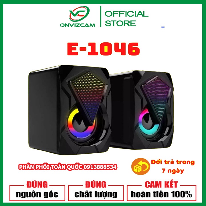 Loa vi tính mini các phiên bản hot để bàn cao cấp âm thanh siêu trầm có đèn led 7 màu - NK