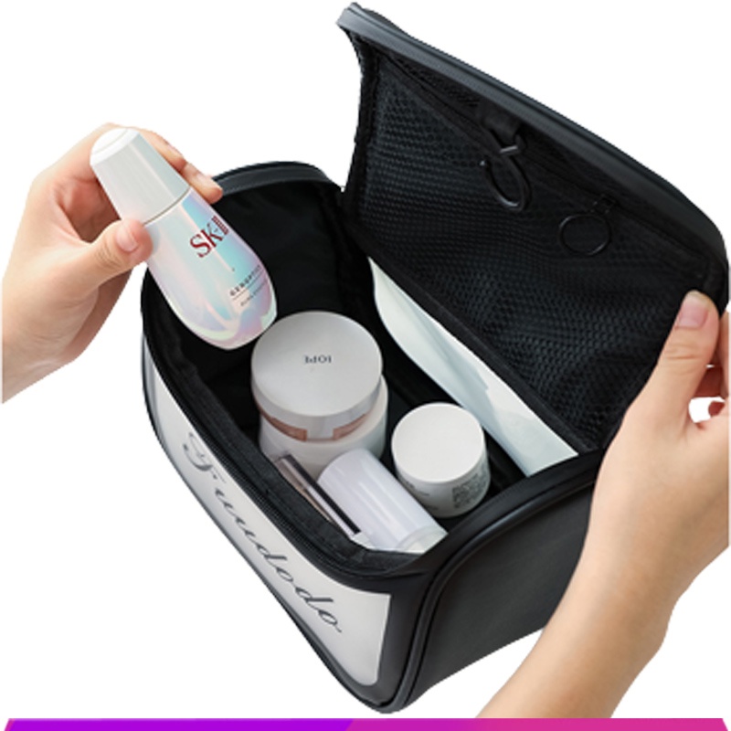 Túi đụng mỹ phẩm đồ trang điểm chống thấm nước Washbag trong suốt có sức chứa lớn tiện dụng