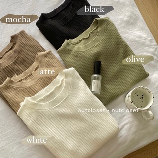 Áo len tăm dọc cộc tay_A2554