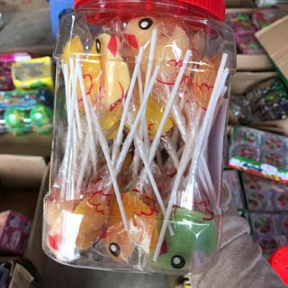 lọ 50 chiếc kẹo que dẻo thái hình con vật (sỉ đồ trẻ em)