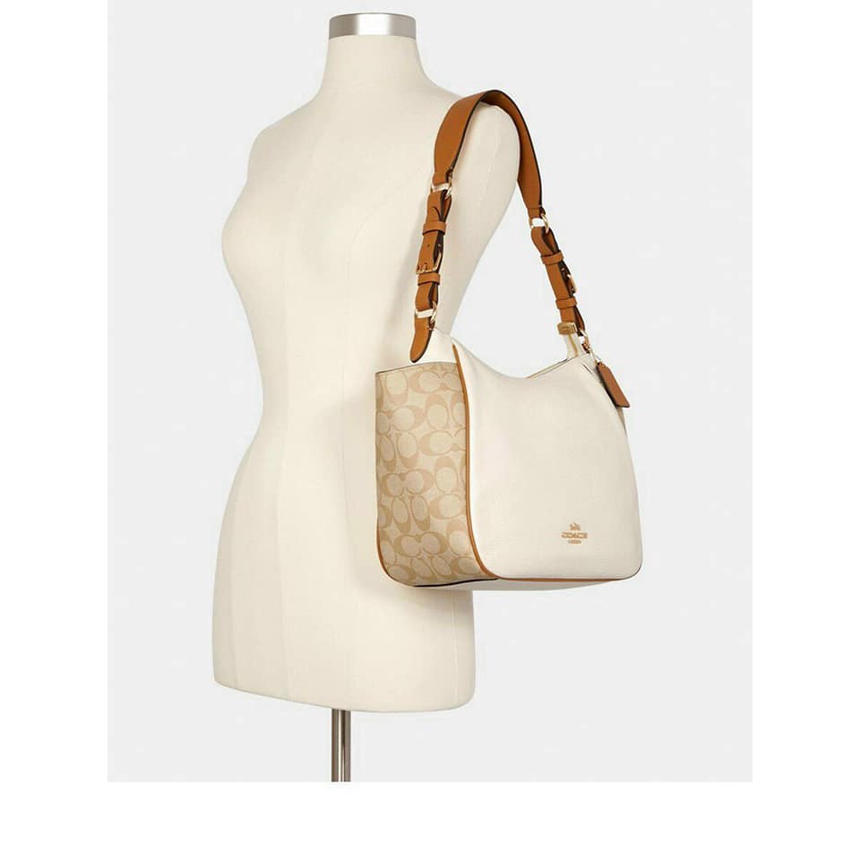 COACH RORI Shoulder bag in colorblock signature Canvas