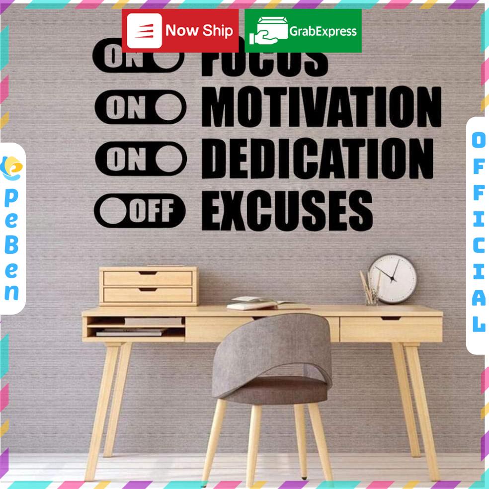 Tranh dán tường mica 3d decor phòng làm việc trạng thái ON OFF tranh mica 3d trang trí dán tường Nhiều Size - EPeBen