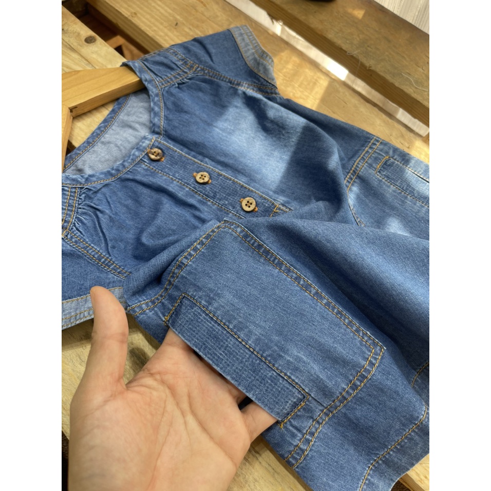 Váy jean bé gái,đầm denim dáng chữ A cho bé gái siêu đẹp,hàng việt nam xuất khẩu chuẩn loại 1