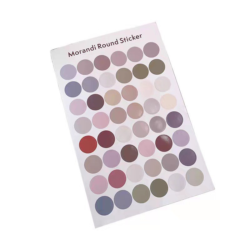 SET 48 MIẾNG DÁN HÌNH TRÒN ROUND STICKER CỐ ĐỊNH TRANH ẢNH TRANG TRÍ