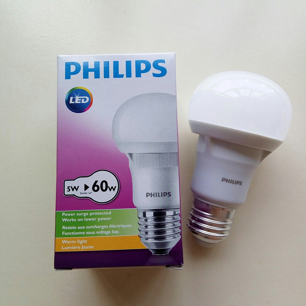 Bóng đèn Led Philips EcoBright Ledbulb 5W E27 6500K 230V A60 (Ánh sáng trắng)