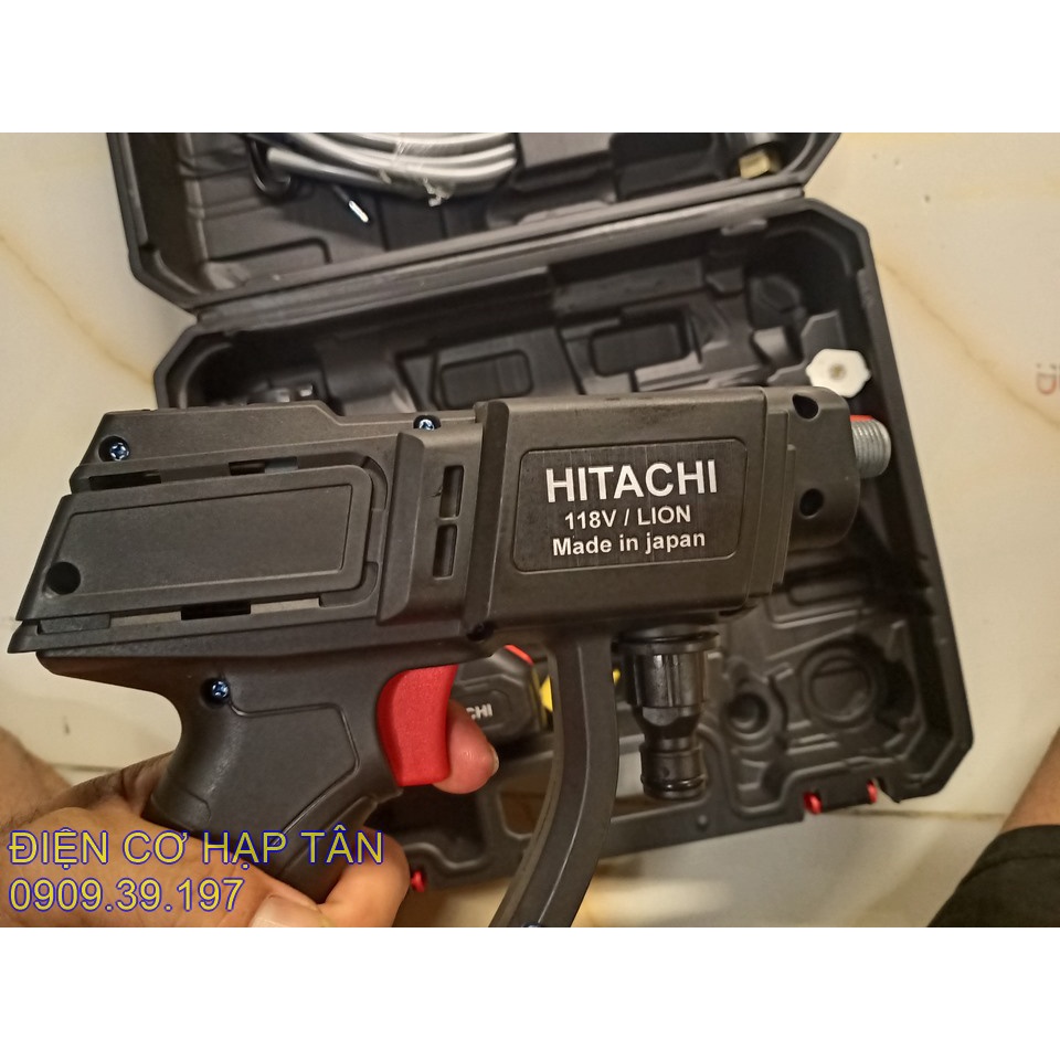 MÁY RỬA XE DÙNG PIN HITACHI 118V -  MÁY RỬA MÁY LẠNH GIA ĐÌNH