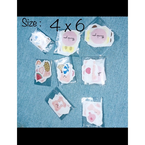 1kg túi Opp dán miệng đựng phụ kiện size nhỏ (4 -> 10)