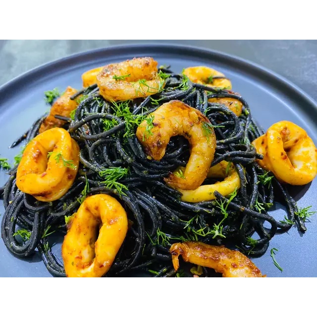 [500g] MÌ SPAGHETTI MỰC ĐEN [Italia] CASA RINALDI Pasta Black Squid Ink (nvt-hk)