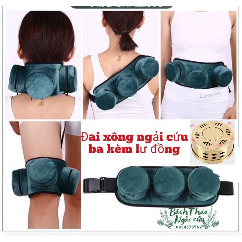 ĐAI XÔNG NGẢI CỨU BA KÈM LƯ ĐỒNG+ HỘP NGẢI ĐOẠN 108 VIÊN