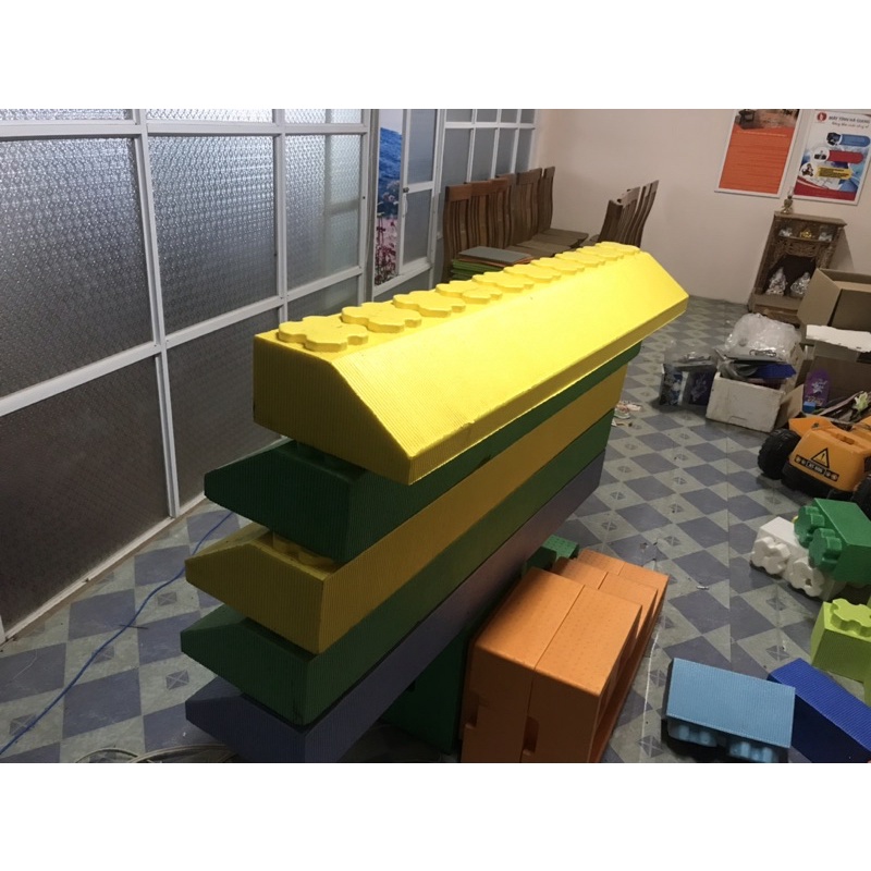 Mái nhà lego xốp size siêu to dài 1,5m