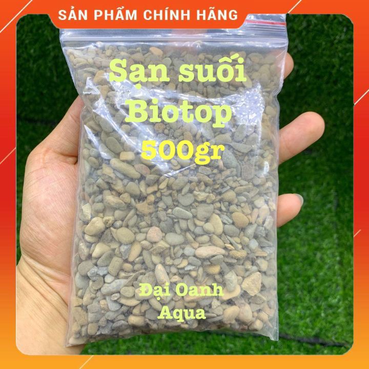 500gram Sỏi Suối Thiên Nhiên Trải Nền Hồ Cá, Bể BioTop