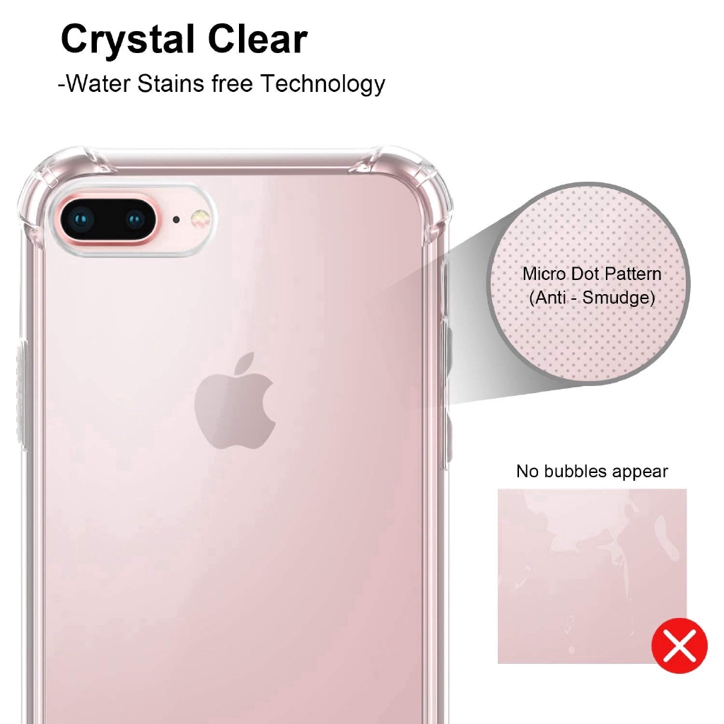 Ốp lưng silicon mềm trong suốt 4 góc đệm khí mềm mại cho iPhone 11 12 13 Pro XS Max XR 8 6s 7 Plus 5 12mini 13mini | BigBuy360 - bigbuy360.vn