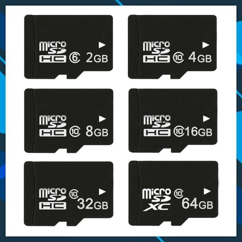 [GIÁ SẬP SÀN] Thẻ nhớ MicroSD Class 10 Tốc độ cao (Đen) 2GB/4GB/8GB/16GB/32GB/64GB