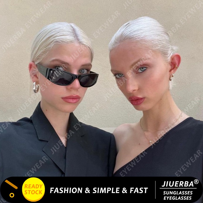 (JIUERBA) Kính Râm Mắt Mèo Thời Trang Phương Tây Phong Cách INS Retro