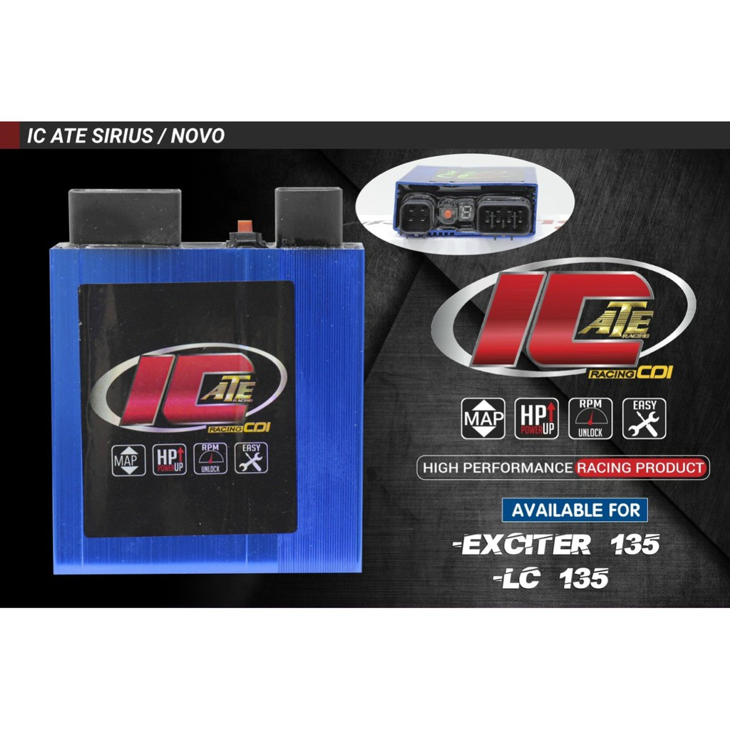 IC ĐỘ ATE Mở Tua Racing 8 Map Dream,Wave,Fu Neo, Wave A 2017-2019, S110, RSX 110, Blade 110, Sirius RC, Exciter 135