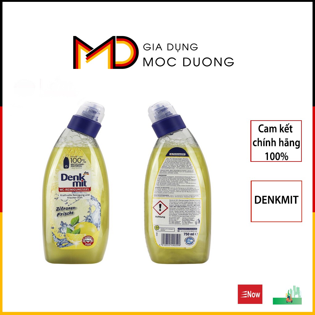 Tẩy bồn cầu, toilet, nhà tắm, nhà vệ sinh DENKMIT 750 ml [HÀNG ĐỨC]