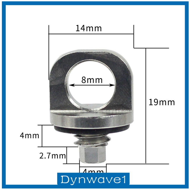 [DYNWAVE1] 1/4 Inch Camera Rig Screw Tripod D-Ring Stainless Steel For Shoulder Sling