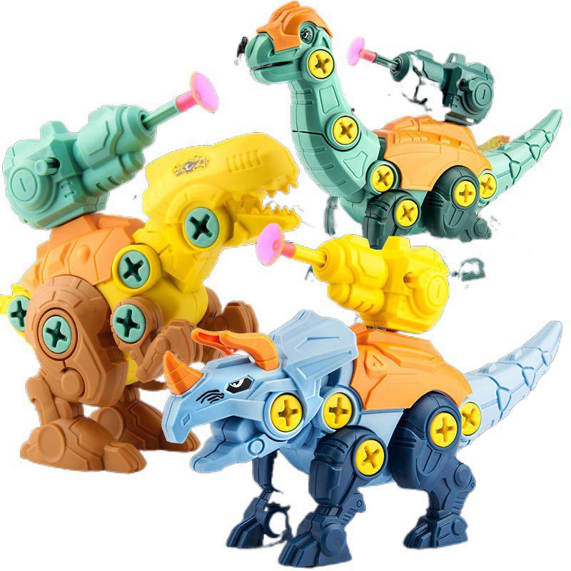 Đồ chơi lắp ráp khủng long có mũi tên bắn hít cho bé quà tặng cho bé trẻ em