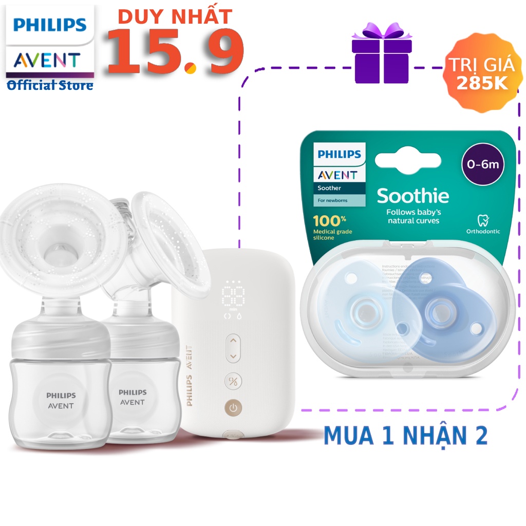 Máy hút sữa điện đôi Eureka Plus hiệu Philips Avent 394.11