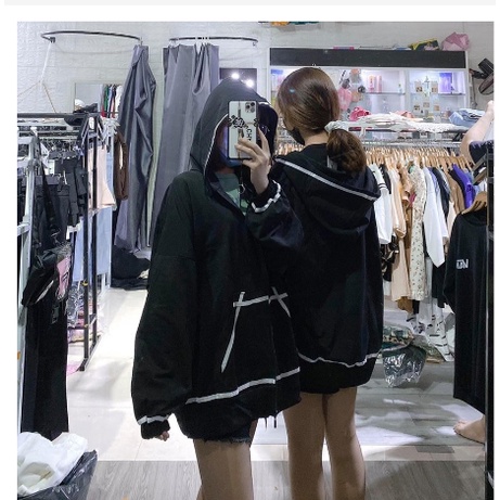 Áo khoác hoodie có mũ dây kéo VIỀN RÓT Unisex Áo khoác nam nữ form rộng thời trang hot trend - GEN_ZOO | BigBuy360 - bigbuy360.vn