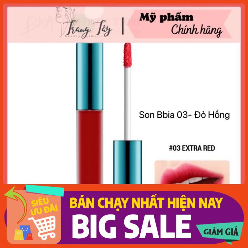 SẴN Son Kem Bbia Last Velvet Lip Tint Ver1 màu 03-đỏ hồng !