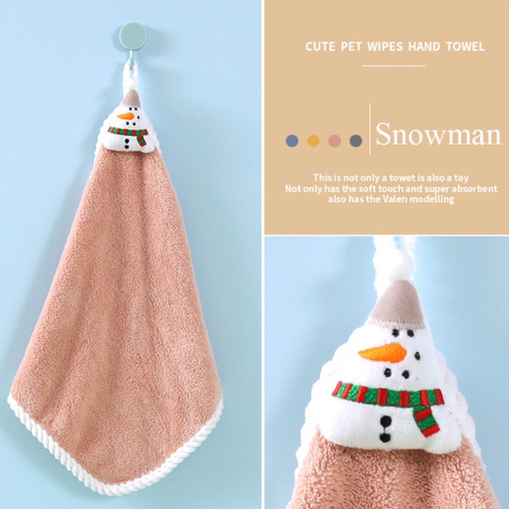 HOT! 30*30Cm Mới Navidad Xmas Khăn Lau Tay Giáng Sinh Trang Trí Ông Già Noel Màu Đỏ Quà Tặng Năm Mới 2023 Phòng Tắm Gia Đình Giặt Khăn Lau Tay Vải