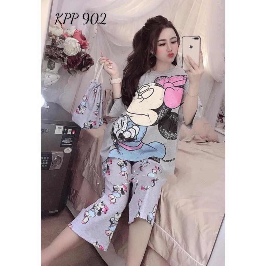 Đồ Bộ Nữ In 3D Cực Xinh, Hàng Bao Đẹp, Full Size 45kg đến 85kg vừa | BigBuy360 - bigbuy360.vn