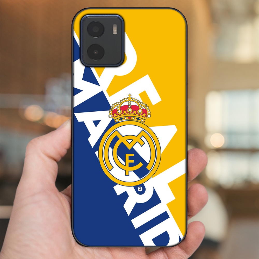 Ốp lưng Vivo Y15s, Y15a viền đen in hình Real Madrid
