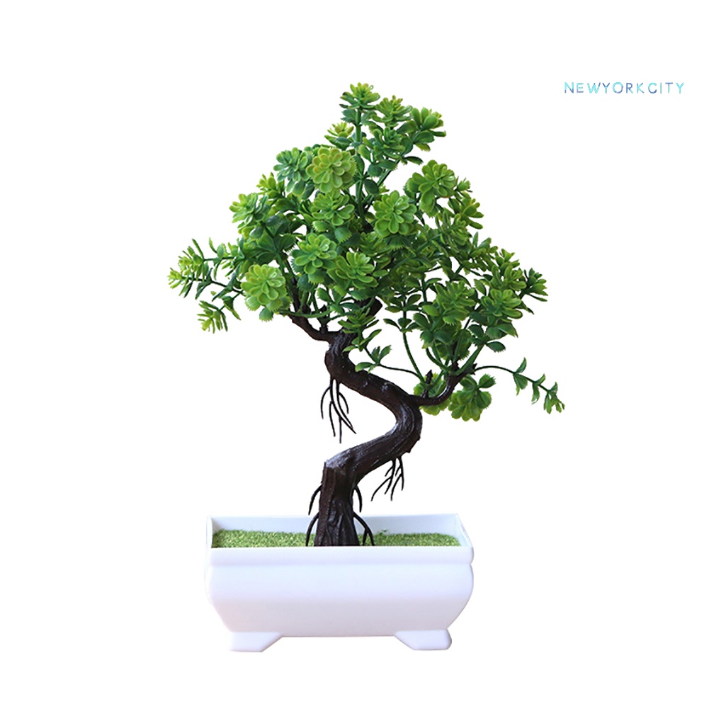 Chậu Cây Bonsai Giả Trang Trí Bàn