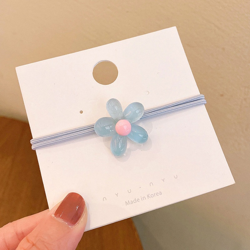 Dây Buộc Tóc Đuôi Ngựa In Hoa Phát Sáng Trong Bóng Tối Cho Nữ