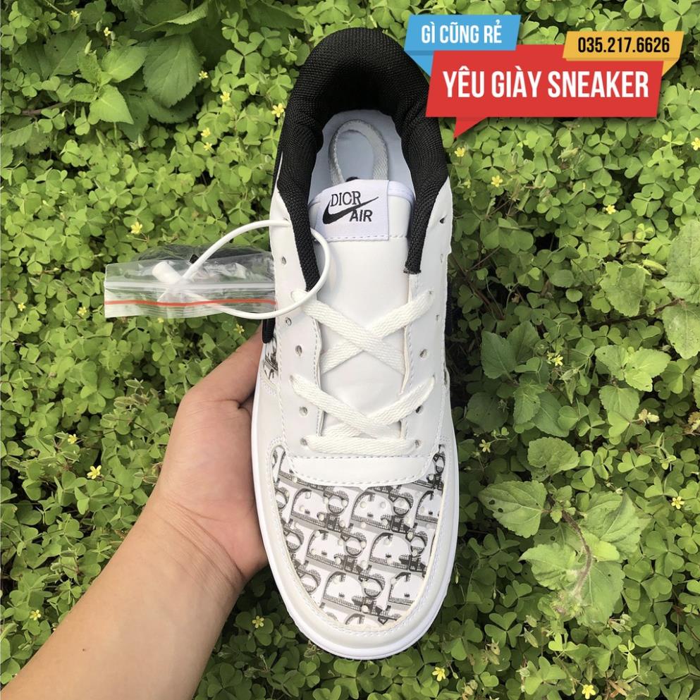 , Giày thể thao nike_dior đế xám đế đen dành cho nam nữ Full Box