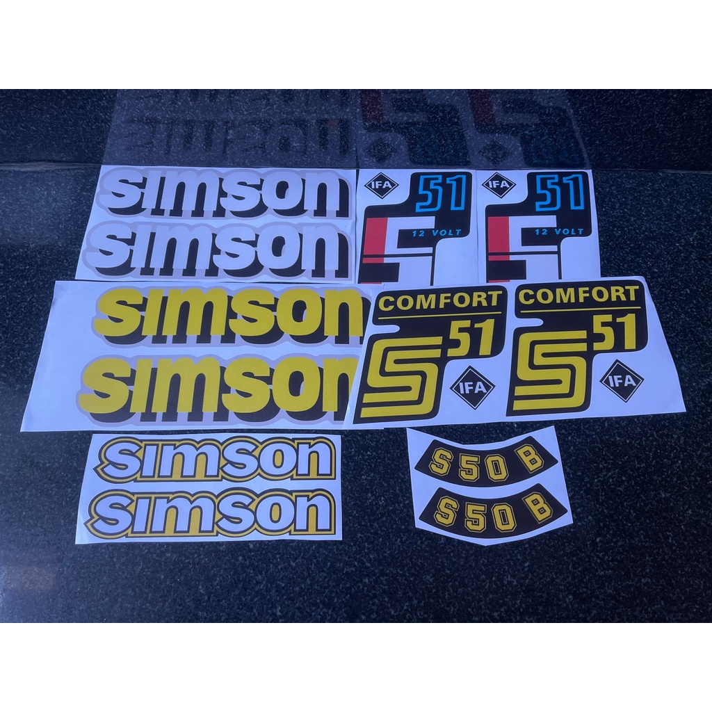 Hình dán tem xe logo cho SIMSON S50 S51
