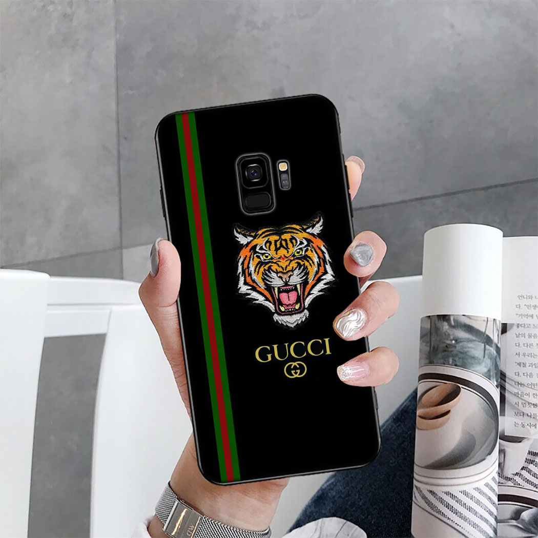 Ốp Lưng Silicone Mềm In Logo Gucci Cho Samsung S7 Edge / S8 / S9 / S10 Plus / S10E / Note 8