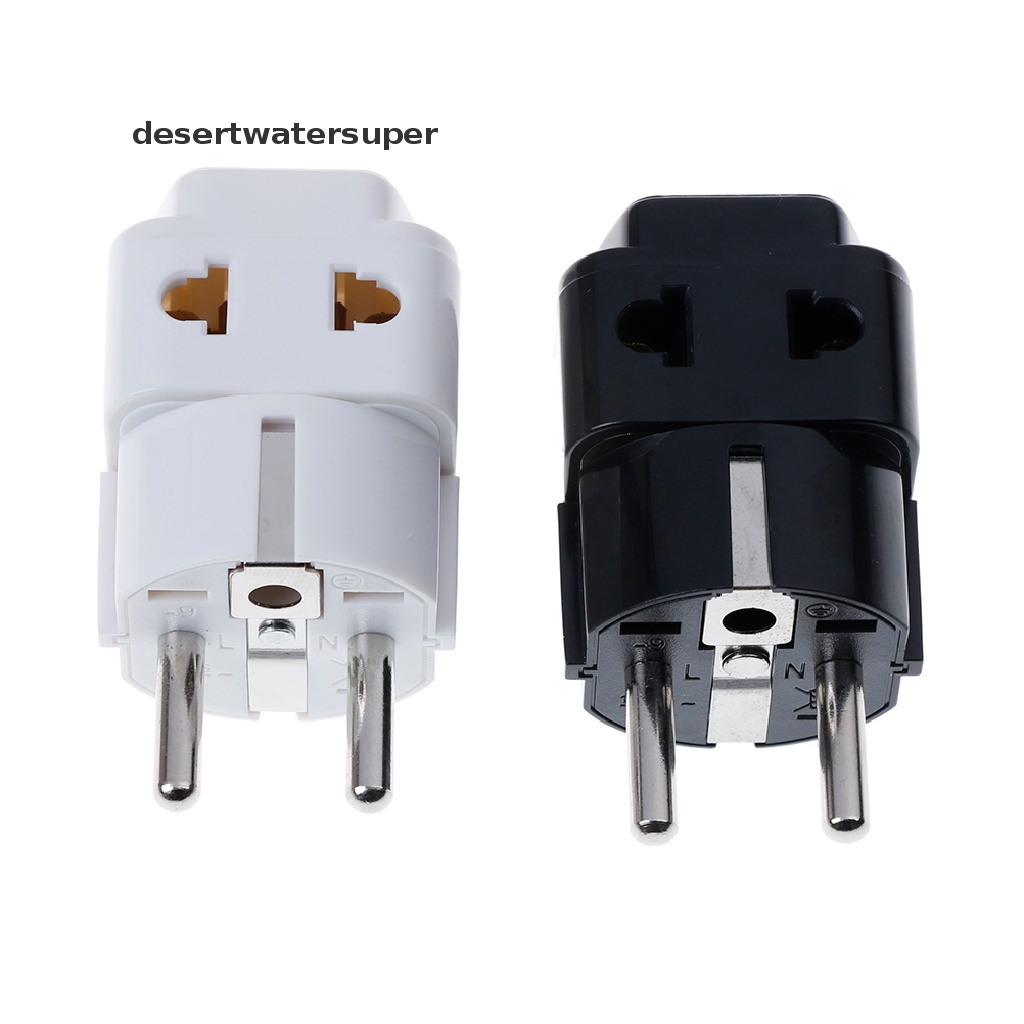 Phích Cắm Chuyển Đổi 1 Sang 2 Cổng 5mm UK / US / EU / AU 2 / 3 Chấu