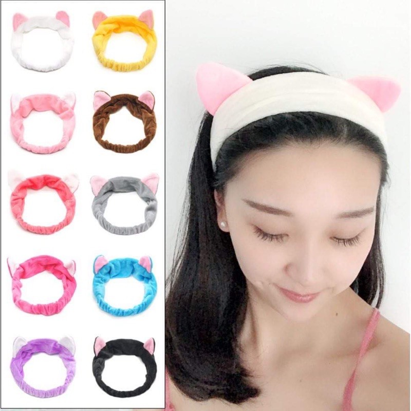 Băng đô tai thỏ bờm tóc tiện dụng