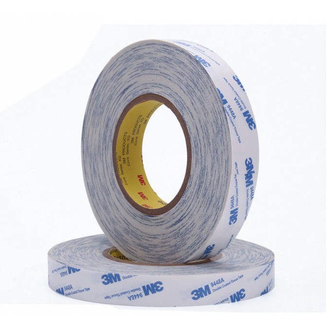 Băng keo 2 mặt chịu nhiệt dán linh kiện điện tử 3M khổ 08mm x 50m 9448A-08