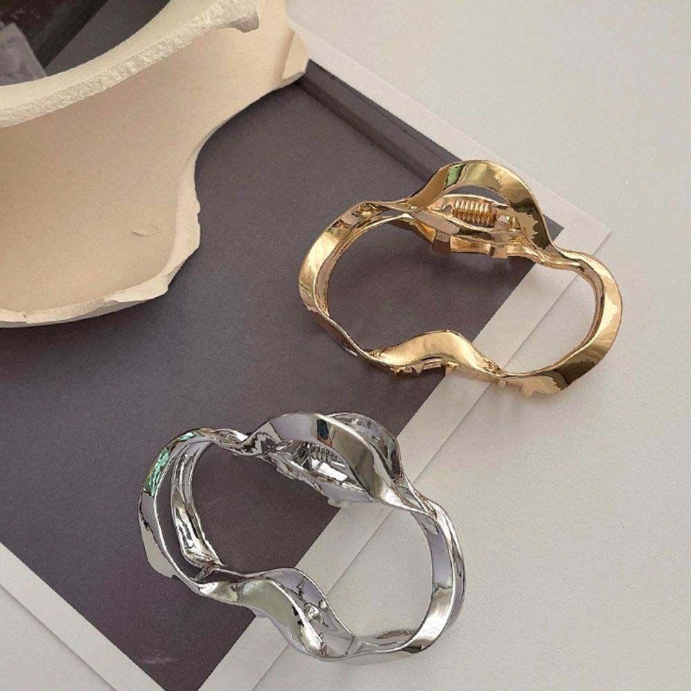 Kẹp Tóc Kim Loại Thiết Kế Hình Học Phong Cách Vintage Thời Trang Cho Nữ