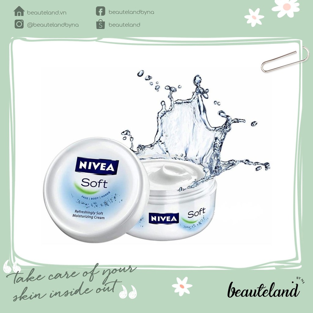 Kem dưỡng ẩm mềm da Nivea Soft Moisturizing Cream