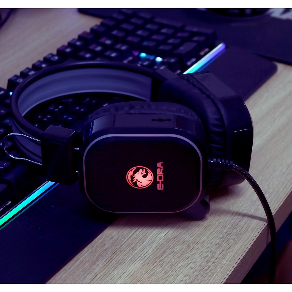 Tai nghe Gaming có Mic E-Dra EH401 RGB Led Bass căng tung nóc I Head phone E-Dra EH401 RGB LED | BigBuy360 - bigbuy360.vn