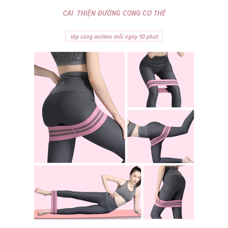 Dây kháng lực tập gym, dây miniband tập mông đùi SAKO SPORT Vải
