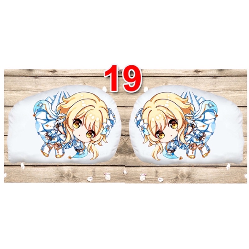 gấu ôm -gối ngủ genshin impact 2 mặt ảnh