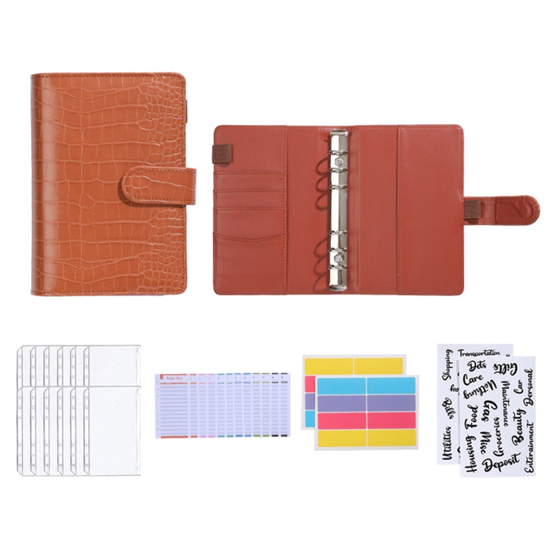 Sổ Tay Bìa Da Đựng Giấy Tờ Khổ A6 Dành Cho Người Lớn