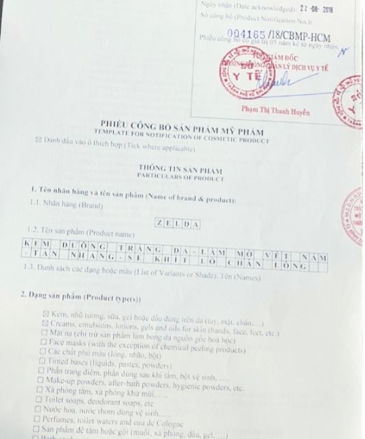 KEM DƯỠNG TRẮNG DA_MỜ THÂM NAM_CHỐNG LÃO HÓA ZELDA